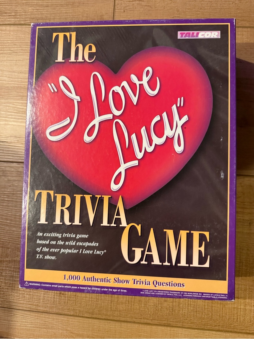 I Love Lucy Memorabilia: Trivia Game - Lunchbox- Book. $10 each or $25 for all.